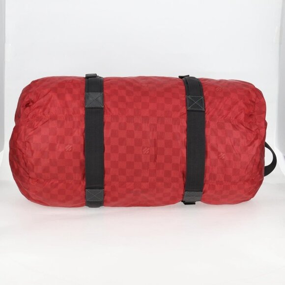 LOUIS VUITTON Damier Aventure Plat Ktical Boston Bag Red N23208 LV Auth 132525V - Picture 6 of 16